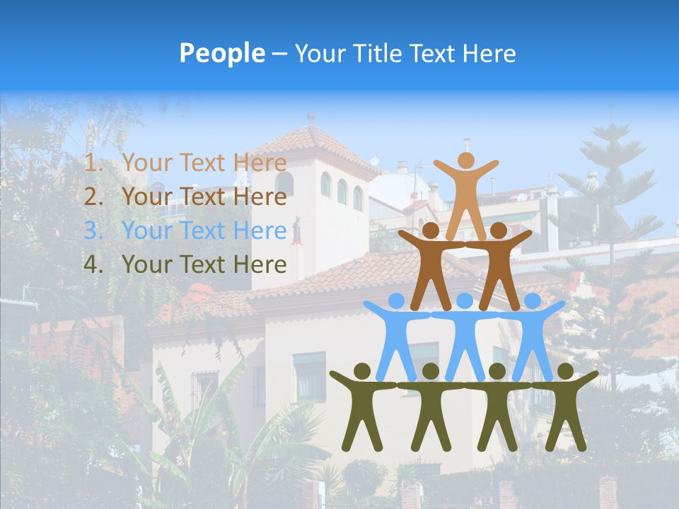 Blue Dwelling Travel PowerPoint Template