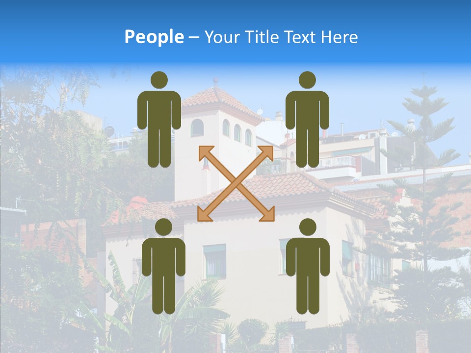 Blue Dwelling Travel PowerPoint Template