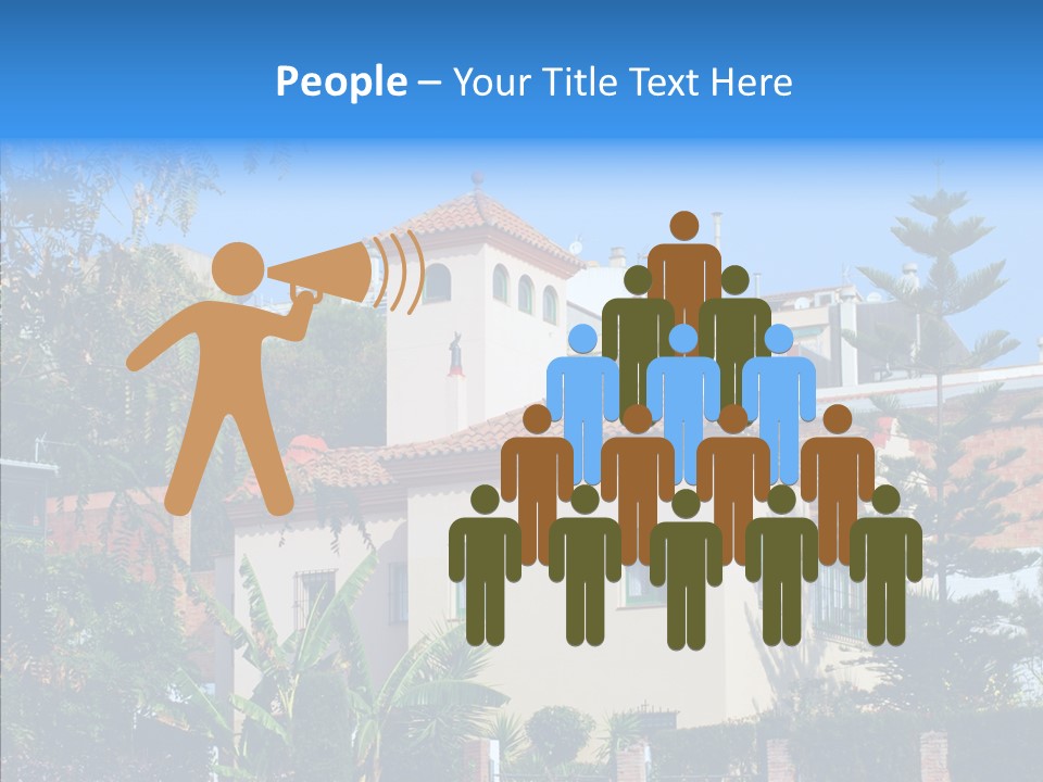 Blue Dwelling Travel PowerPoint Template