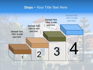 Blue Dwelling Travel PowerPoint Template