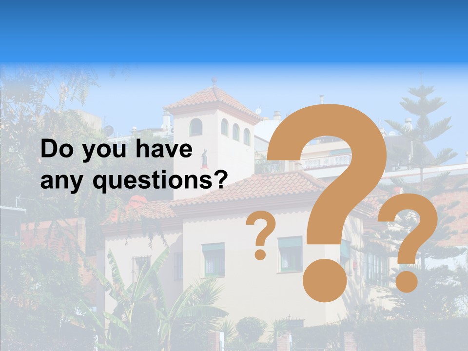 Blue Dwelling Travel PowerPoint Template