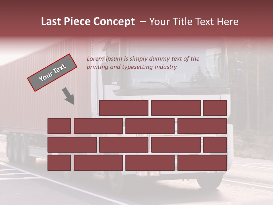 Blurred Perspective Rig PowerPoint Template