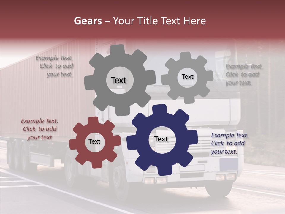 Blurred Perspective Rig PowerPoint Template