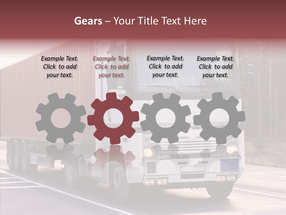 Blurred Perspective Rig PowerPoint Template