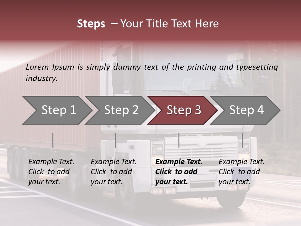 Blurred Perspective Rig PowerPoint Template