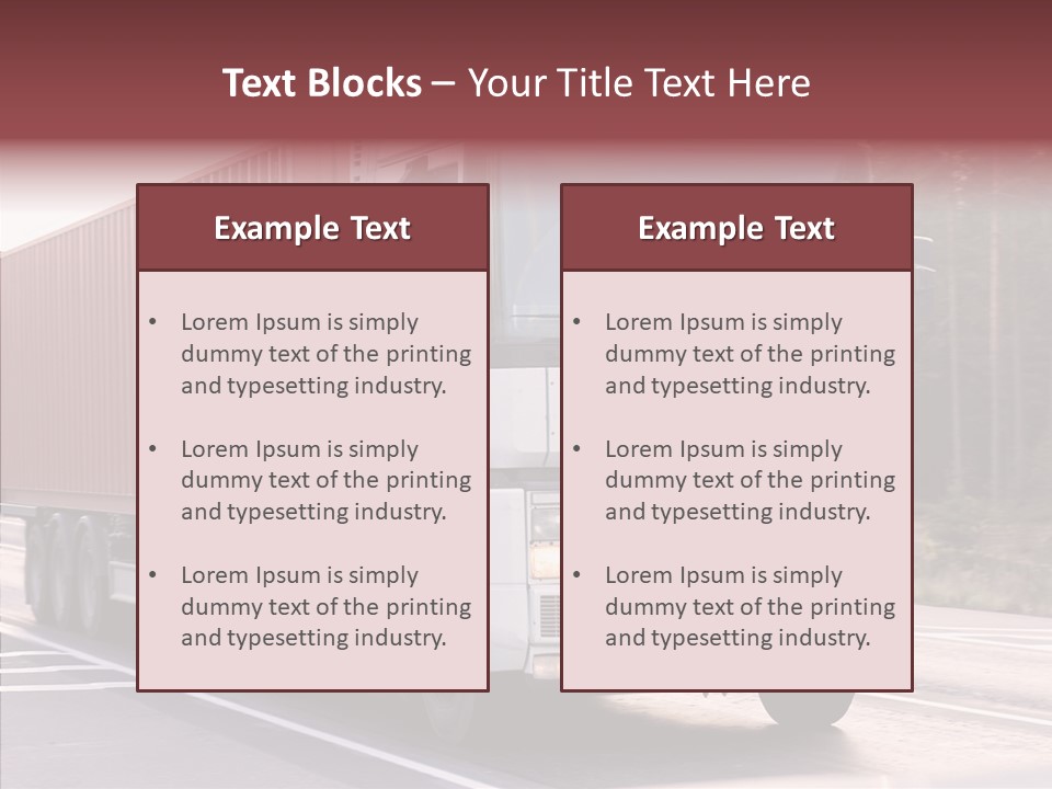 Blurred Perspective Rig PowerPoint Template