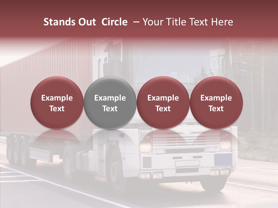 Blurred Perspective Rig PowerPoint Template