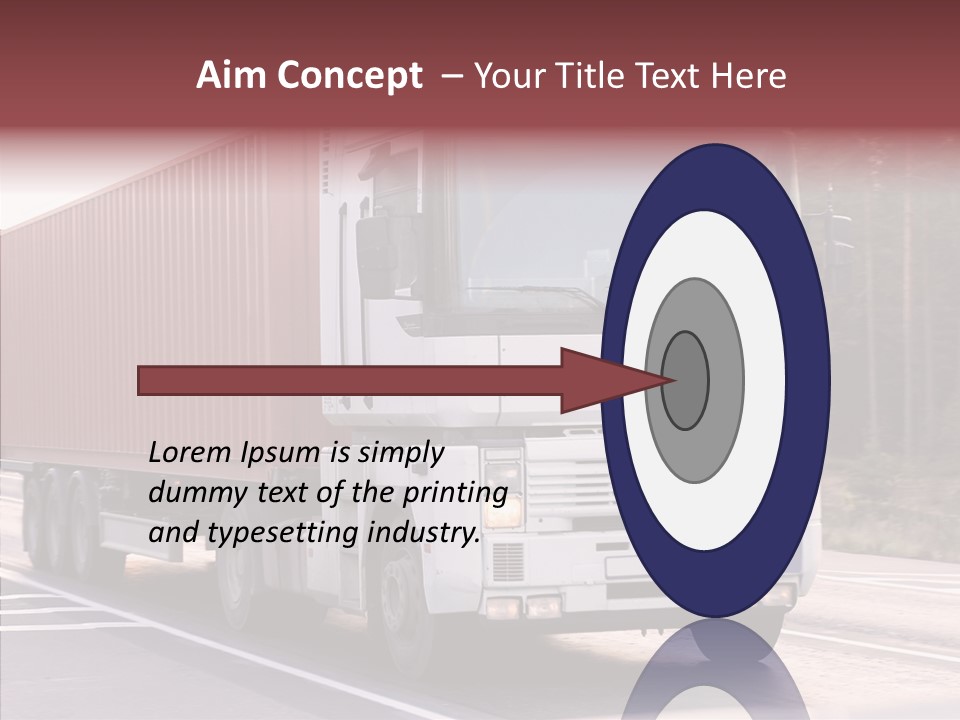 Blurred Perspective Rig PowerPoint Template