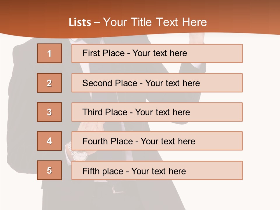 Achievement One Smiling PowerPoint Template