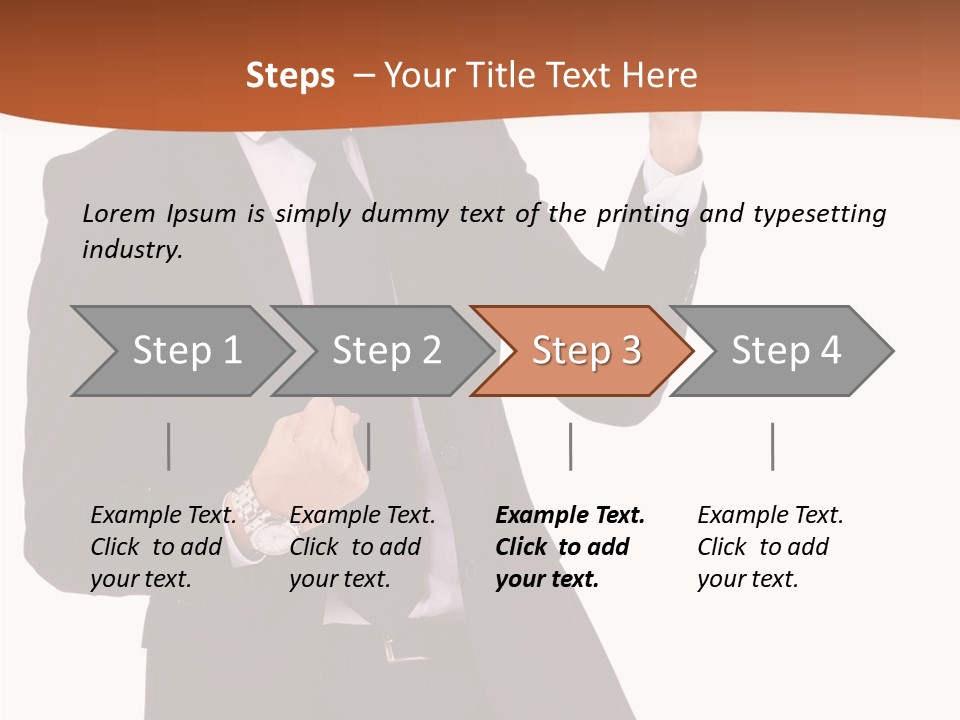 Achievement One Smiling PowerPoint Template