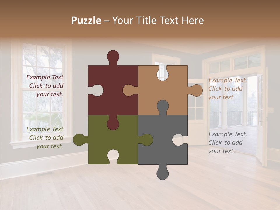 Residential Decor Diningroom PowerPoint Template