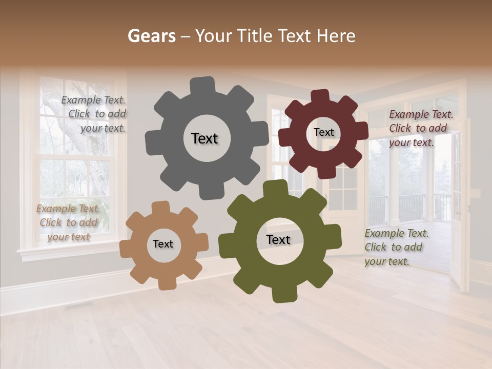 Residential Decor Diningroom PowerPoint Template