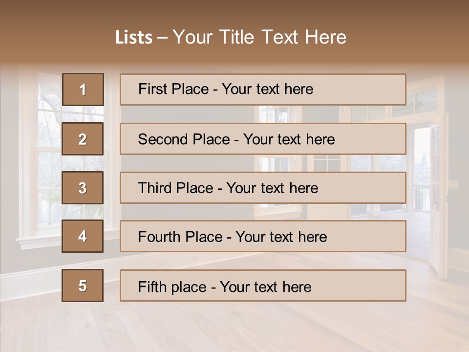Residential Decor Diningroom PowerPoint Template