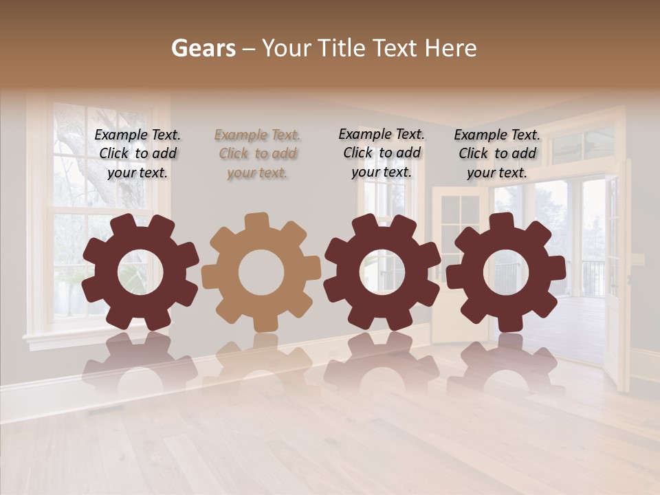 Residential Decor Diningroom PowerPoint Template