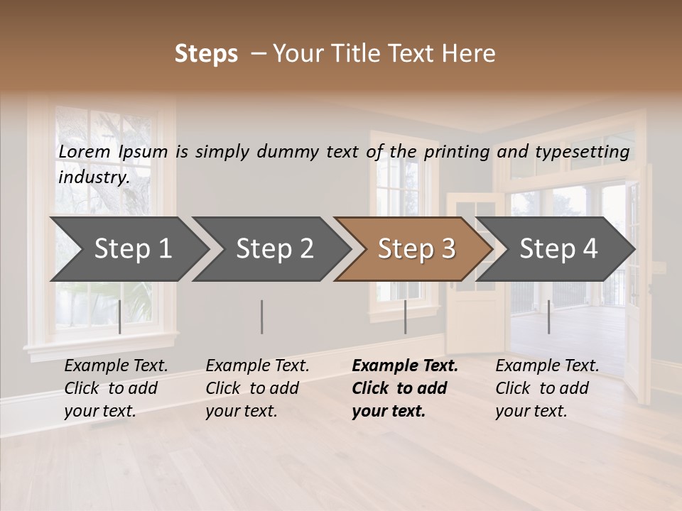 Residential Decor Diningroom PowerPoint Template