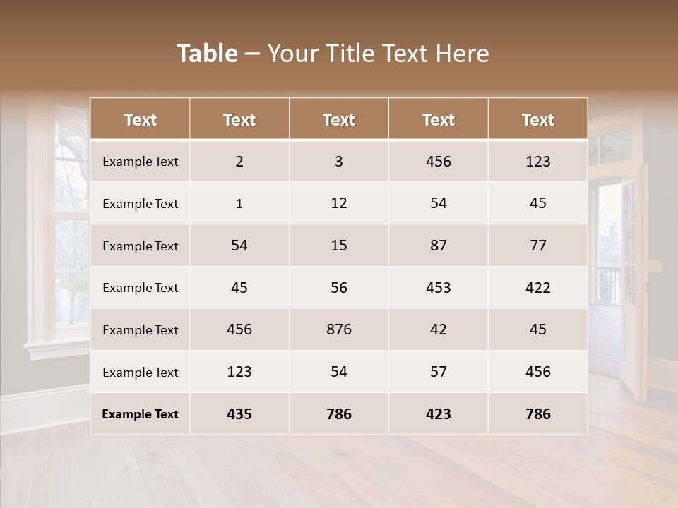 Residential Decor Diningroom PowerPoint Template