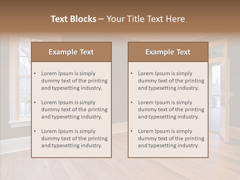 Residential Decor Diningroom PowerPoint Template