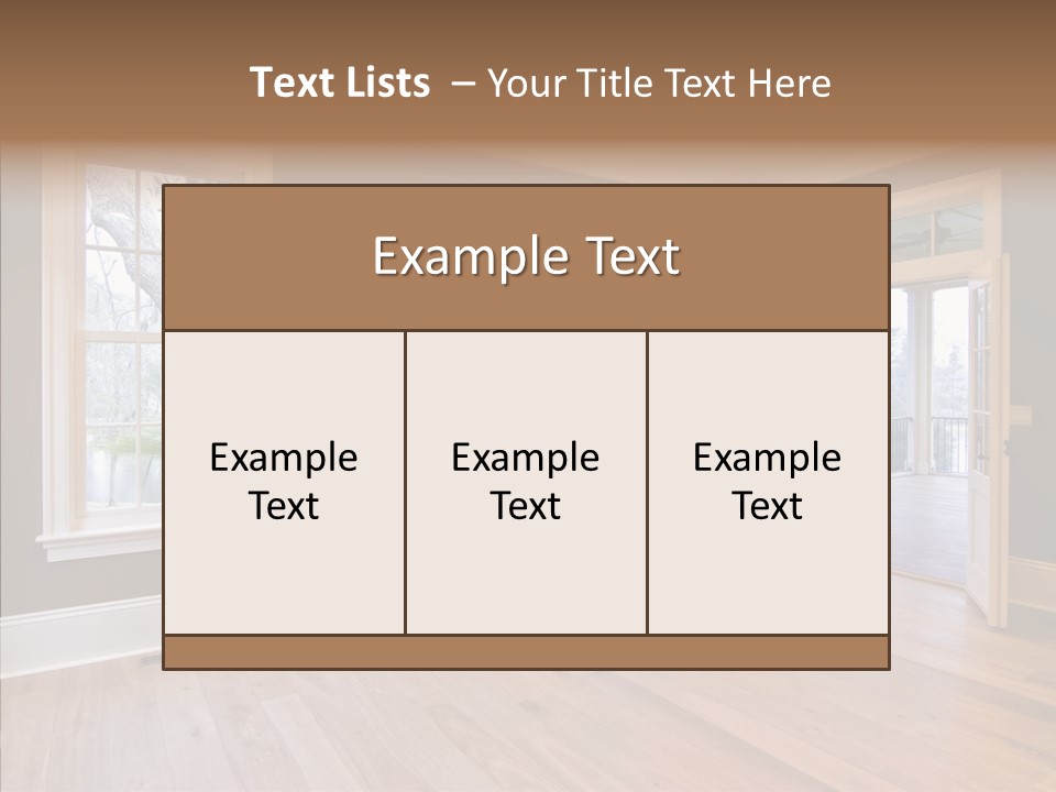 Residential Decor Diningroom PowerPoint Template