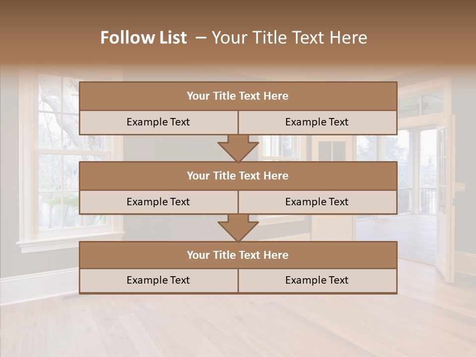 Residential Decor Diningroom PowerPoint Template
