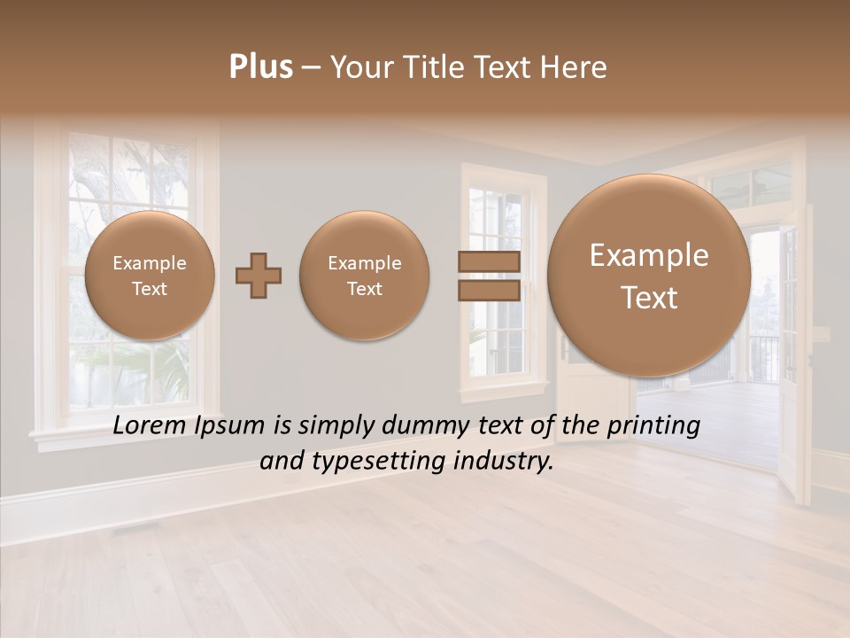 Residential Decor Diningroom PowerPoint Template