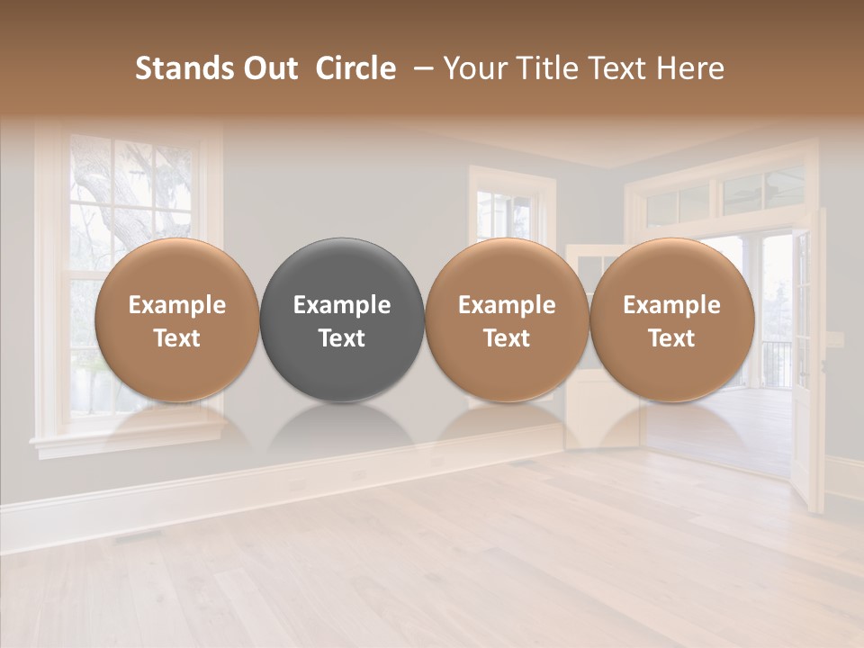 Residential Decor Diningroom PowerPoint Template