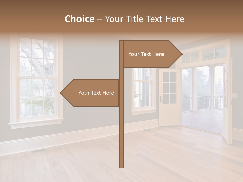 Residential Decor Diningroom PowerPoint Template