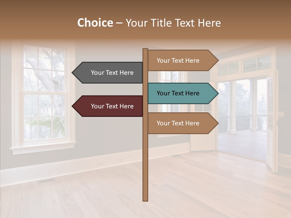 Residential Decor Diningroom PowerPoint Template
