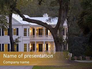 Beautiful Home Nobody PowerPoint Template