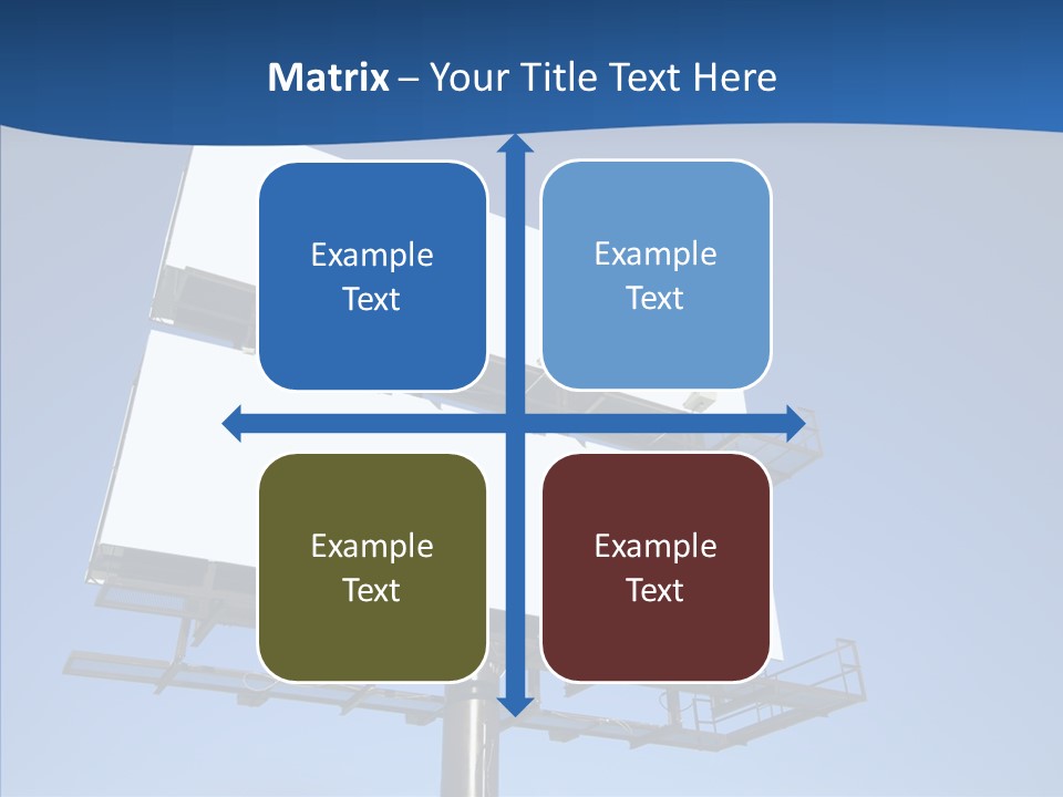 Lighting White Sign PowerPoint Template