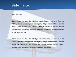 Lighting White Sign PowerPoint Template