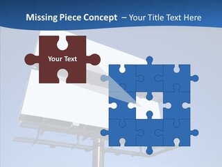 Lighting White Sign PowerPoint Template