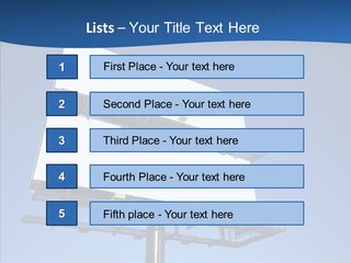 Lighting White Sign PowerPoint Template