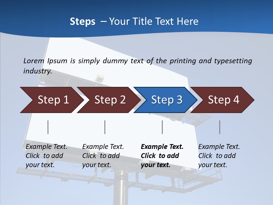 Lighting White Sign PowerPoint Template