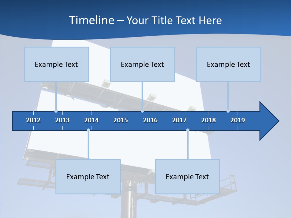 Lighting White Sign PowerPoint Template