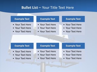 Lighting White Sign PowerPoint Template