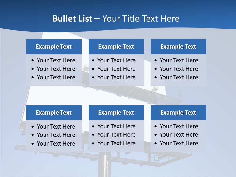 Lighting White Sign PowerPoint Template