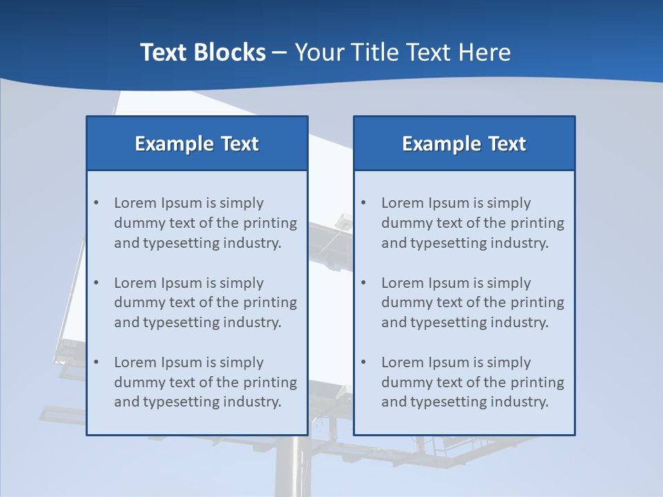 Lighting White Sign PowerPoint Template