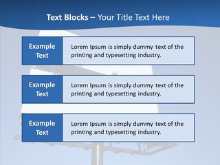 Lighting White Sign PowerPoint Template