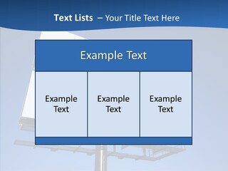 Lighting White Sign PowerPoint Template