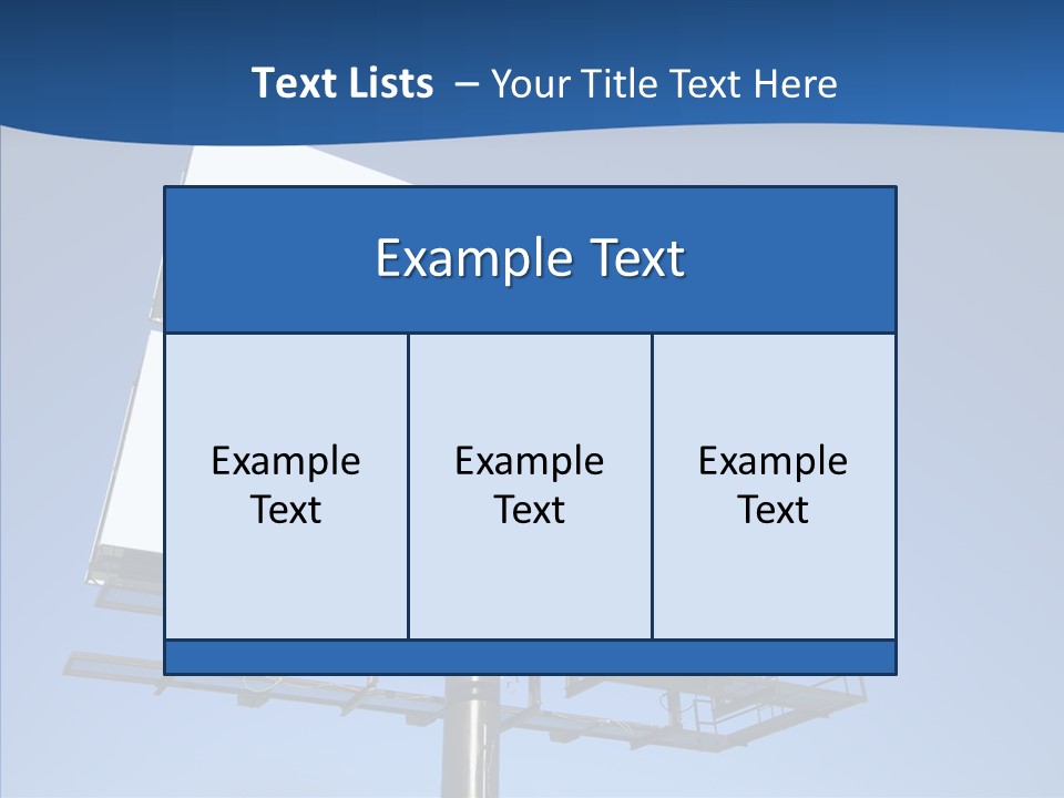 Lighting White Sign PowerPoint Template