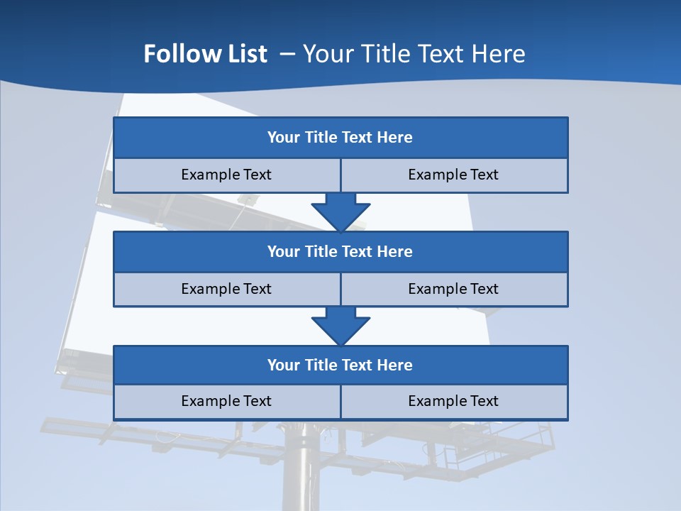 Lighting White Sign PowerPoint Template
