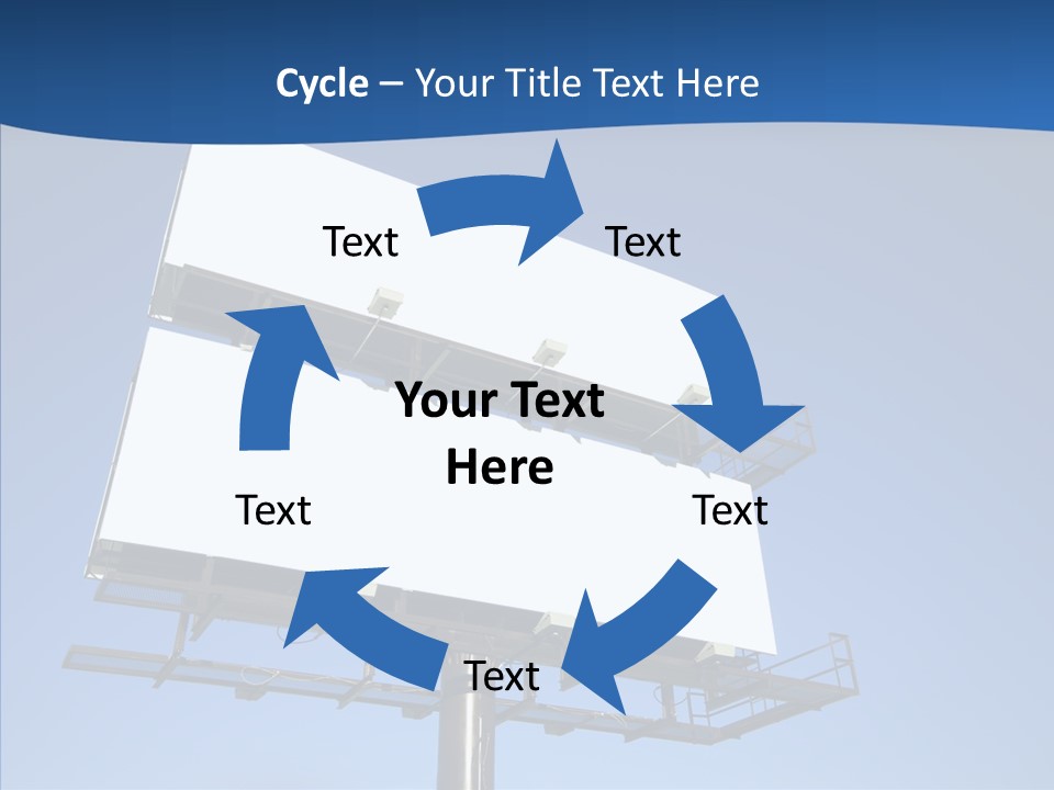Lighting White Sign PowerPoint Template