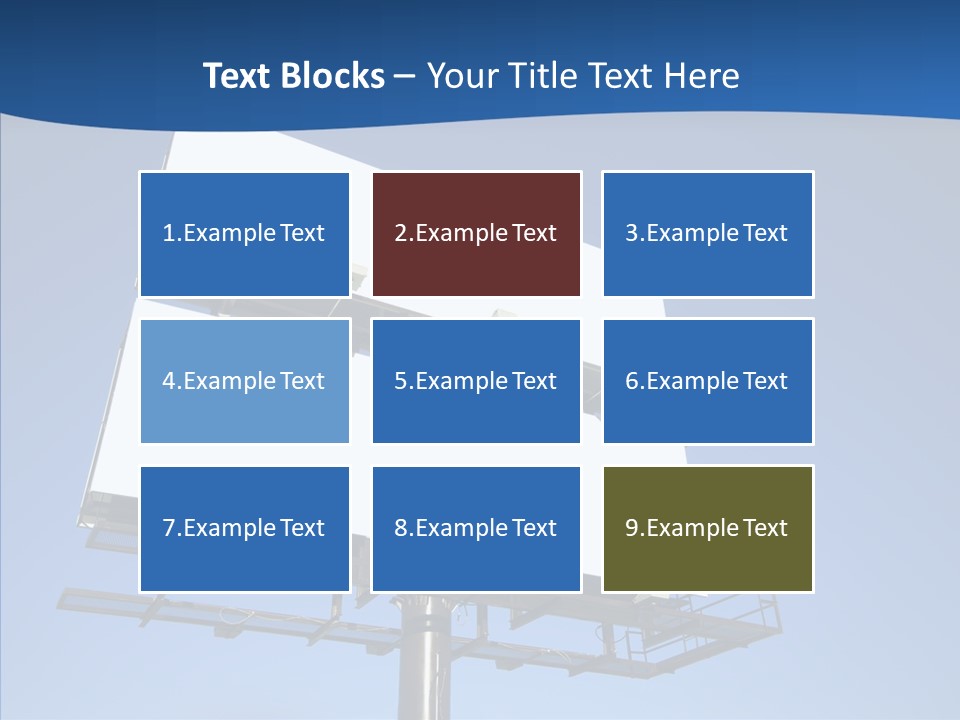 Lighting White Sign PowerPoint Template