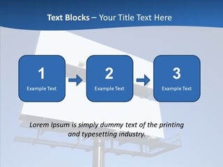 Lighting White Sign PowerPoint Template