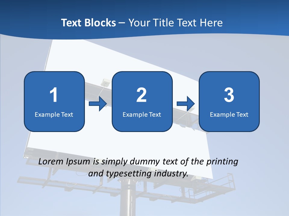 Lighting White Sign PowerPoint Template