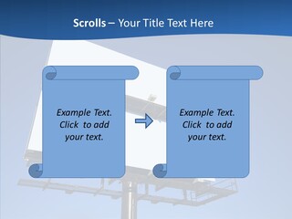 Lighting White Sign PowerPoint Template