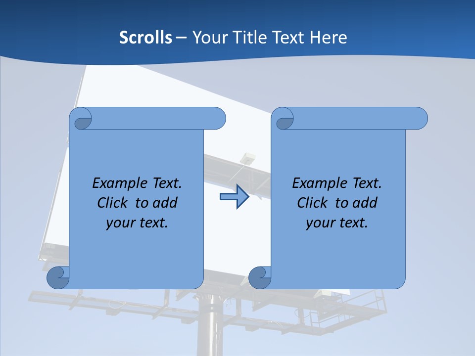 Lighting White Sign PowerPoint Template