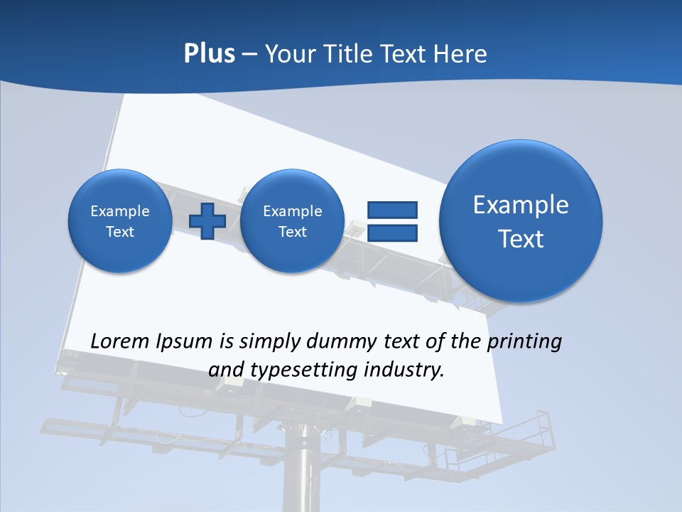 Lighting White Sign PowerPoint Template
