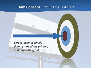 Lighting White Sign PowerPoint Template