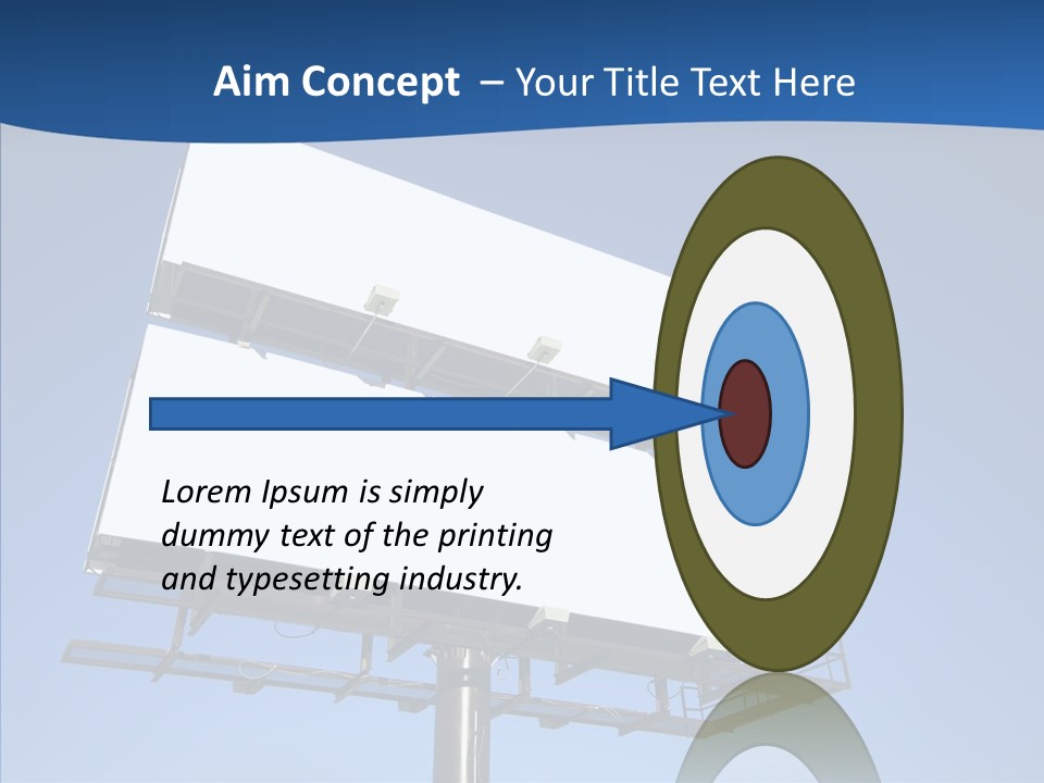 Lighting White Sign PowerPoint Template